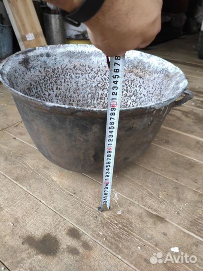 Чан чугунный диаметр49см высота29см