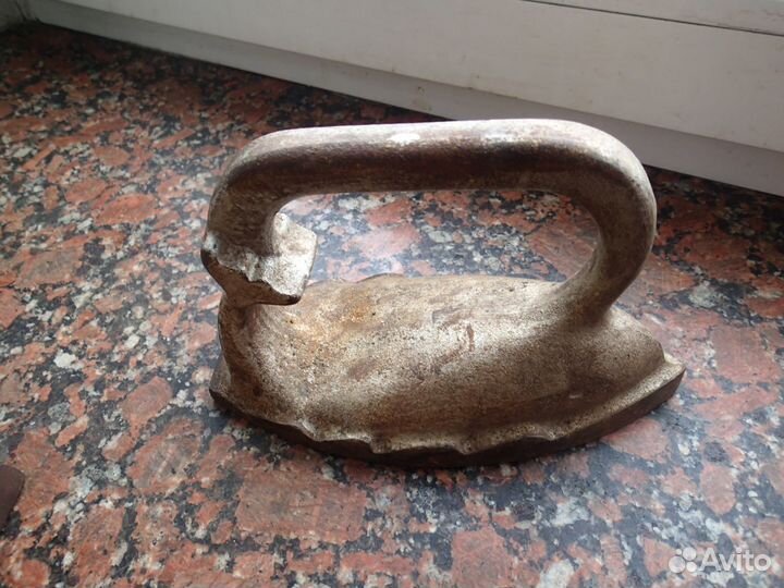 Утюг кит +антикварный чугун со складной ручкой