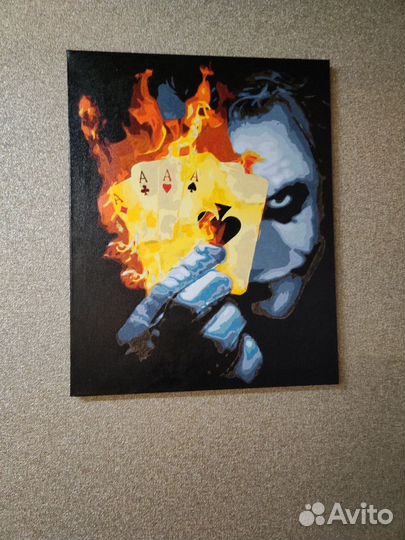 Картина по номерам Джокер готовая