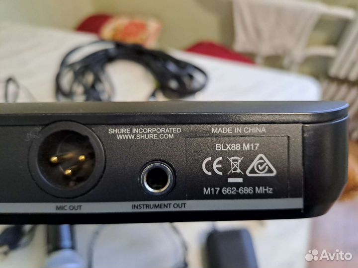 Радиосистема shure BLX88/SM58 с двумя микрофонами