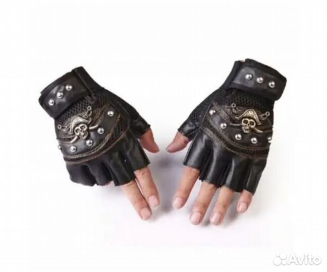 Перчатки без пальцев мужские