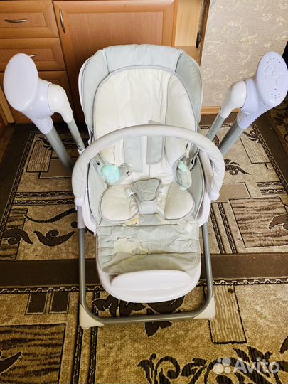 Шезлонг Музыкальная Качель Стул для кормления 3в1