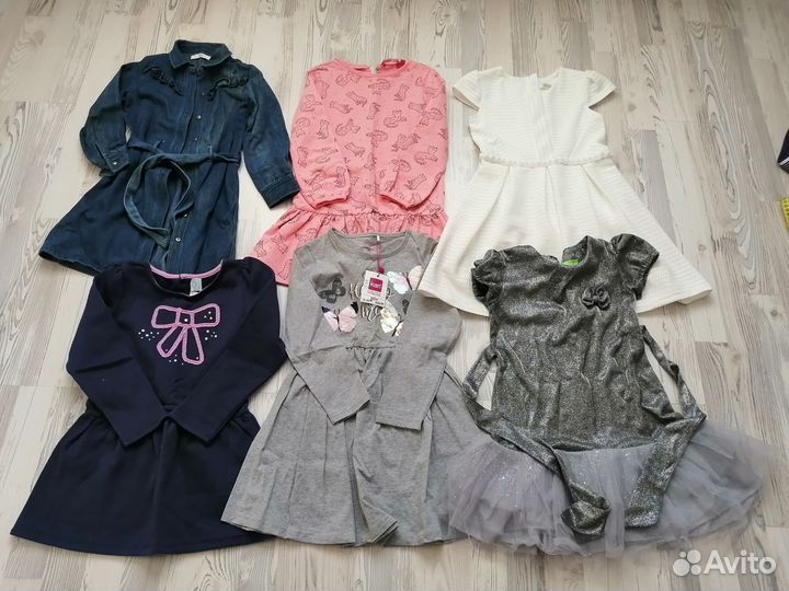 Платье пакетом 6-7 лет 6 шт