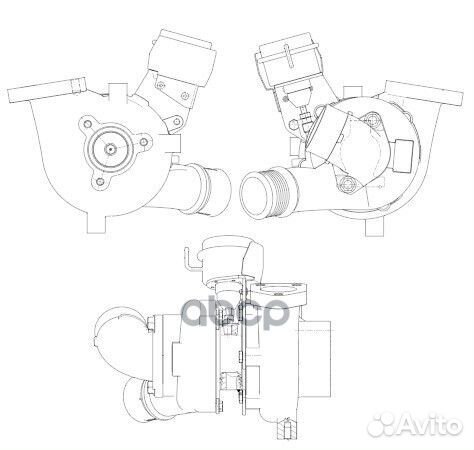 Турбокомпрессор hyundai H-1 11- LAT0831 luzar