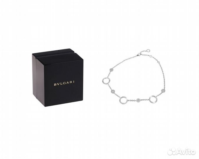 Золотое колье с бриллиантами 0.75ct Bvlgari