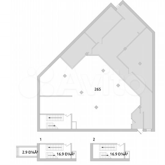 Продам офисное помещение, 265.3 м²