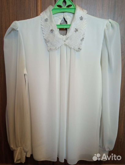 Блузка школьная белая р. 152