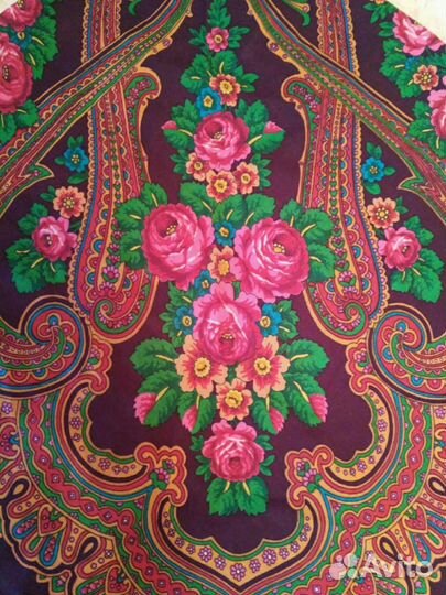 Павлопосадский шерстяной платок