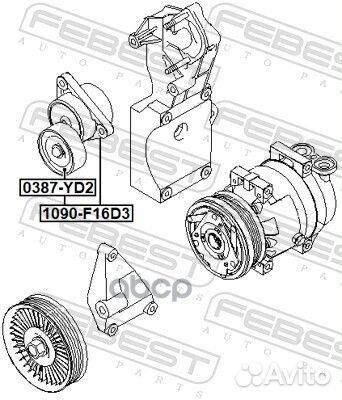 Натяжитель приводного ремня Daewoo Nexia dohc 08-;