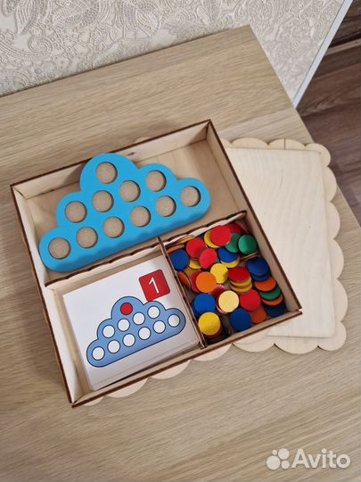 Деревянная мозаика - сортер Умное облачко