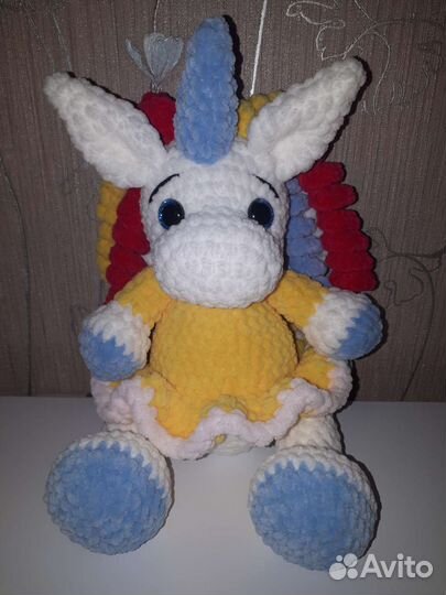 Единорожка плюшевая