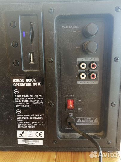 Акустические колонки, subwoofer