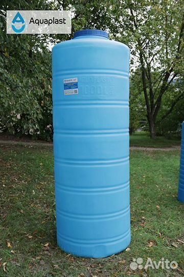 Бочка пластиковая 1000 л для жидкостей (вертикальн