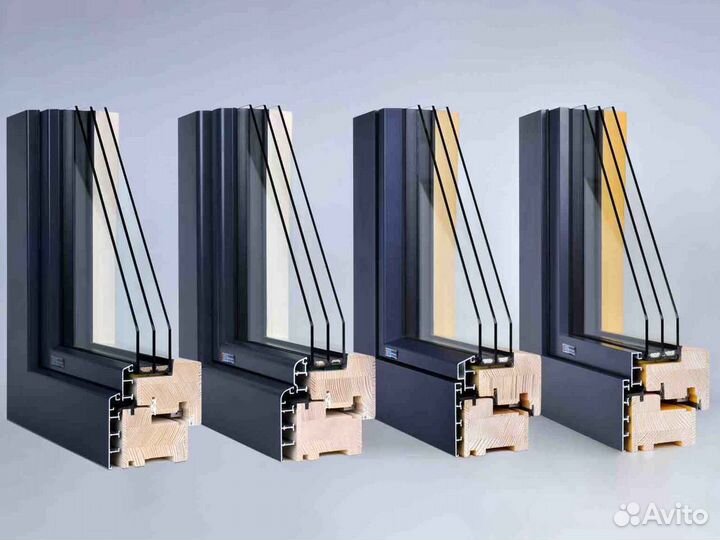 Ремонт окон, стеклопакет Однокамерный RAL2589