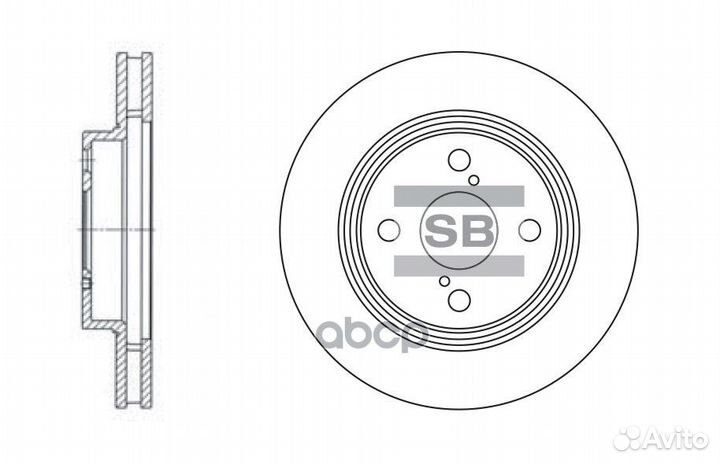 SD4006 диск тормозной передний Toyota Corolla
