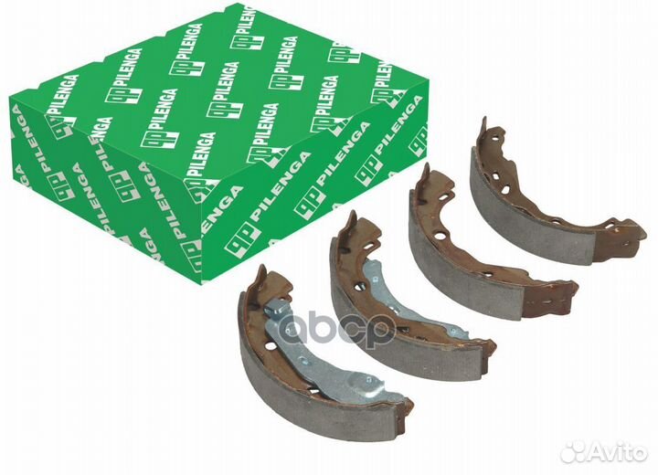 Колодки тормозные барабанные (203мм) со скобами