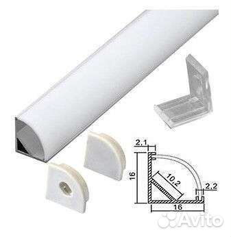 Профиль для светодиодной ленты алюминиевый