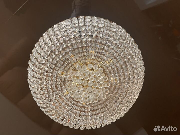 Люстра потолочная хрустальная