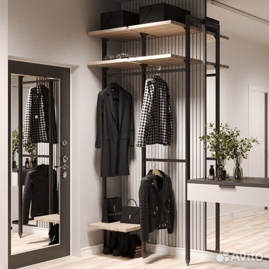 Гардеробная система лофт под ключ за 1 день