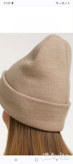 Вязаная шапка бини
