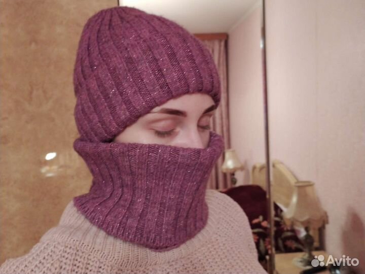 Шапочка и снуд-комплект