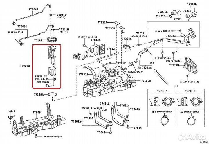 Бензонасос в сборе Toyota Land Cruiser Prado 150