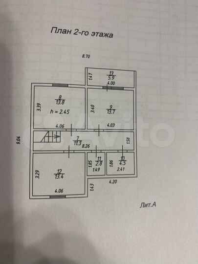 Коттедж 145 м² на участке 18 сот.