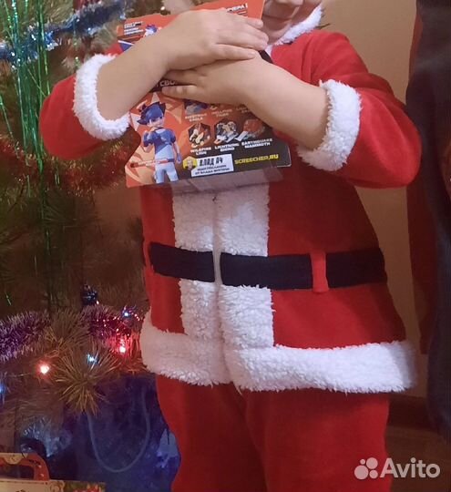Новогодний костюм 92размер(Дед Мороз-Санта Клаус)