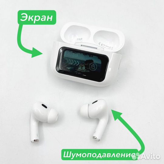 Наушники с дисплеем APods Pro 2 + экран