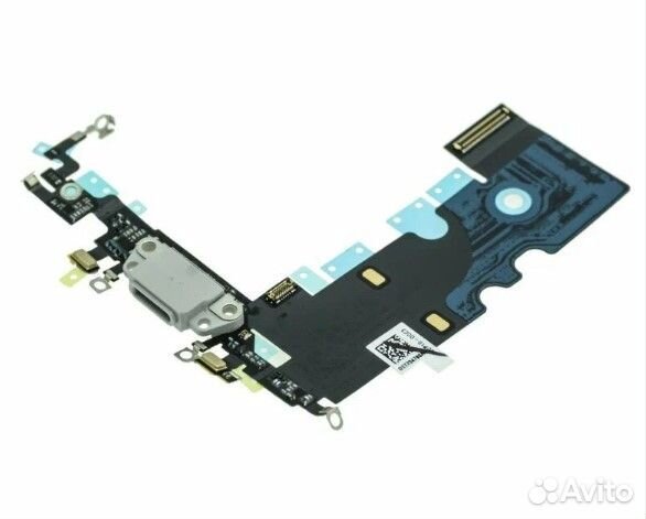 Шлейф для iPhone 8/SE 2020 + разъем зарядки (белый