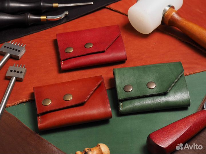 Кошелек кардхолдер натуральная кожа