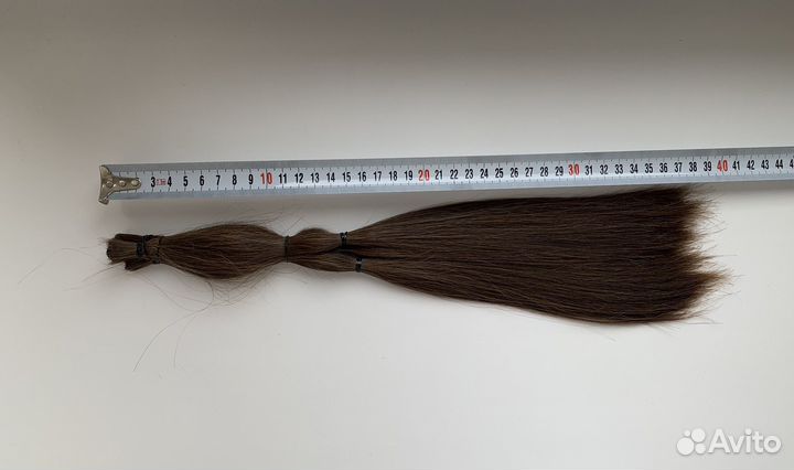 Волосы натуральные срез