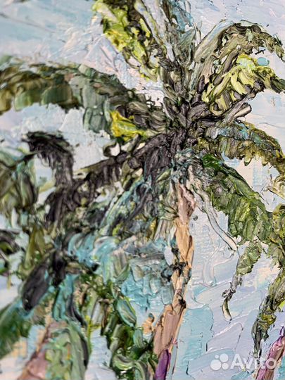 Картина маслом на холсе (картонном )