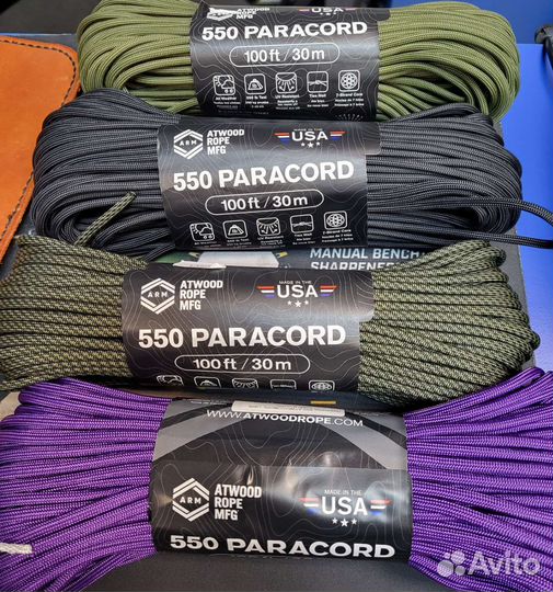 Российский и американский паракорд в ассортименте