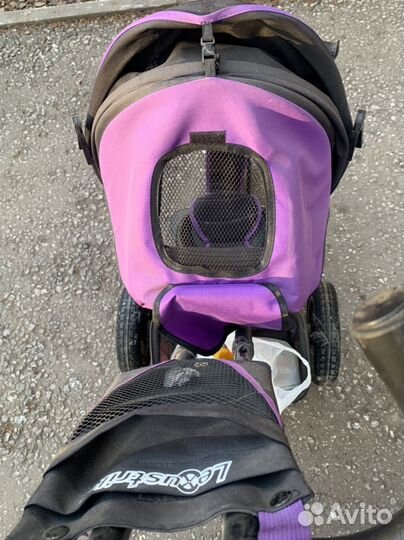 Детский трехколесный велосипед с ручкой