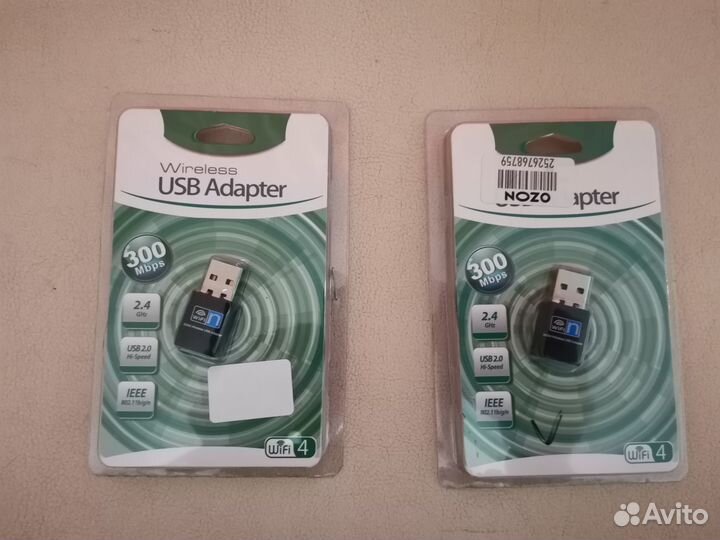 Wi-Fi адаптер для пк и ноутбука USB 300 Mbps Realt