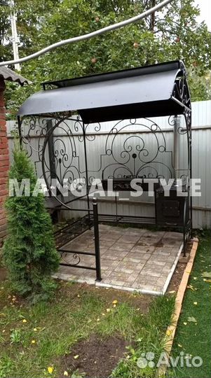 Мангал с крышей