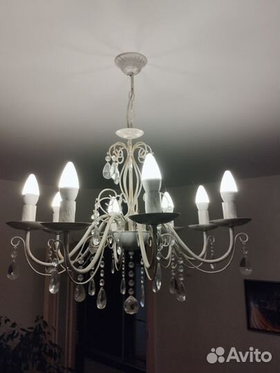 Люстра потолочная хрустальная