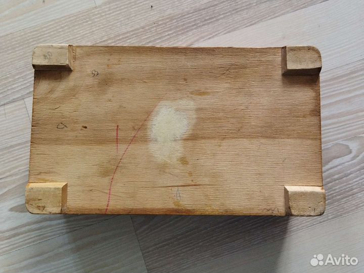 Старинная деревянная шкатулка 21*12*6,5