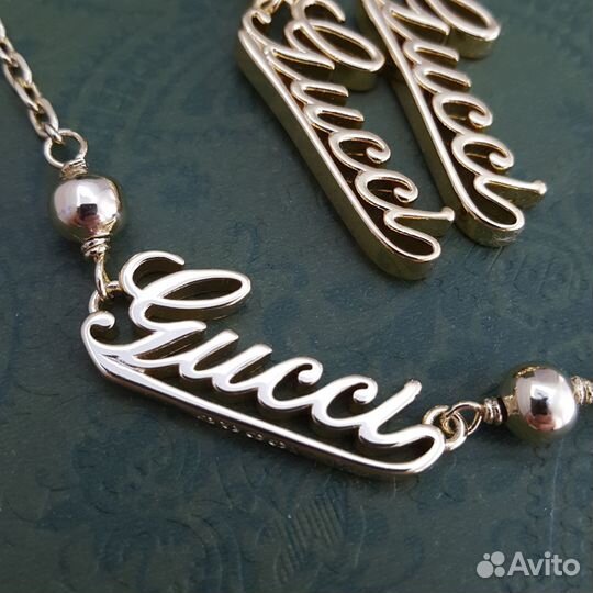 Серьги, колье Gucci