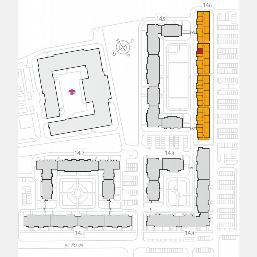 1-к. квартира, 42,3 м², 5/8 эт.