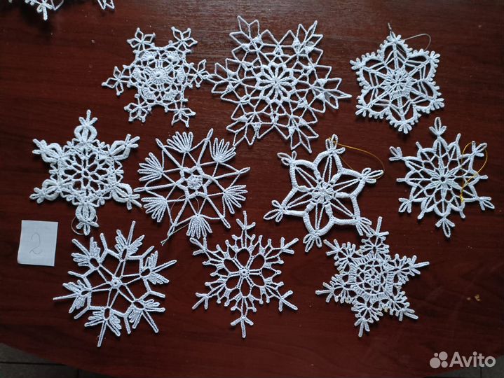 Набор снежинок 10 шт
