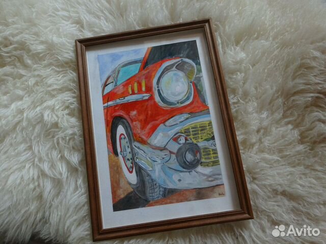 Рисунок, рисунок ретро авто, рисунок автомобиль