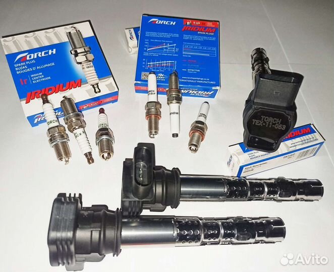Свечи, катушки зажигания VW, VAG Torch 1.4, 1.8