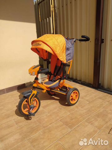 Детский трехколесный велосипед lamborghini