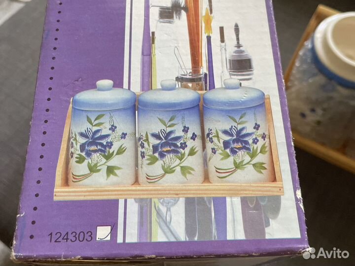 Набор баночек из керамики