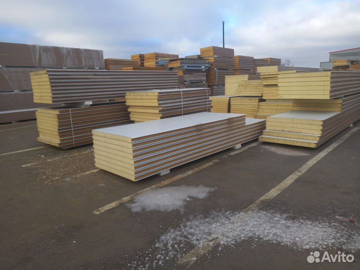 Сэндвич панели 25000 м2 в наличии