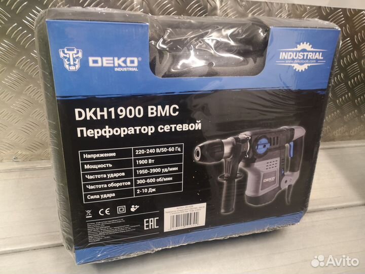 Перфоратор сетевой Deko Dkh1900 новый