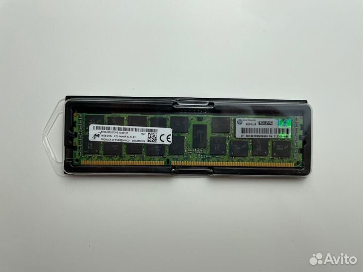 Серверная micron 16GB DDR3 REG ECC 1866MHz