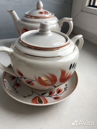 Чайный сервиз СССР вербилки старые